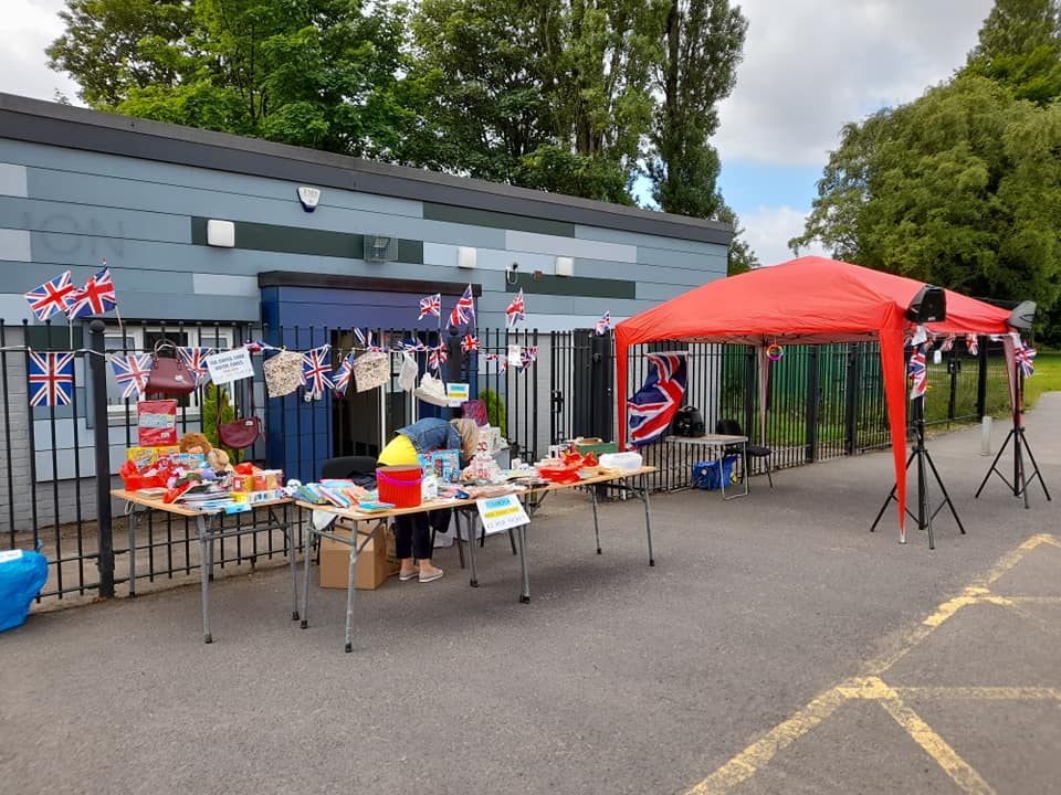 The Pavilion decorated ready for the picnic event